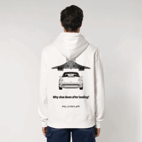 Why slow down after landing – Hoodie