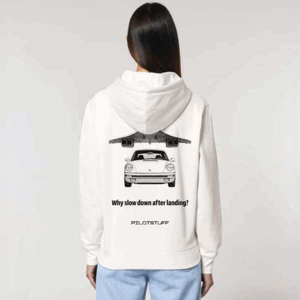 Why slow down after landing - Hoodie – Bild 3