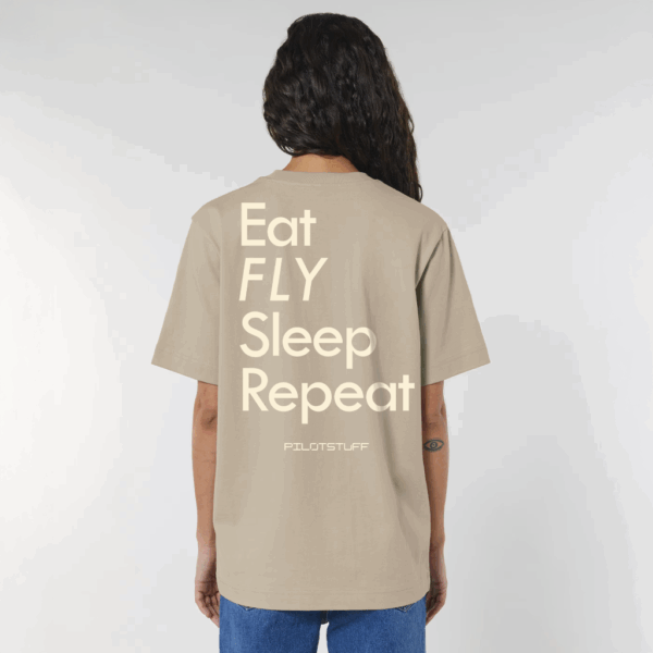Eat FLY Sleep Repeat Oversized T-Shirt – Bild 3